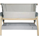 Venice Child - California Dreaming Bedside Crib Bassinet With Travel Case, Gray Wood Image 3