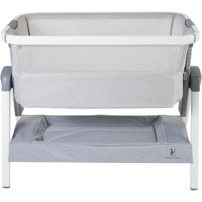 Venice Child - California Dreaming Bedside Crib Bassinet With Travel Case, Gray Image 1