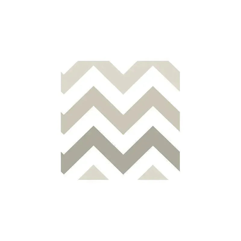 WallPops! NuWallpaper ZigZag Peel & Stick Wallpaper, Taupe Image 2