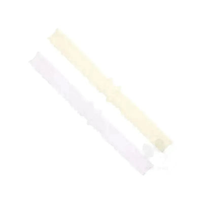 Wee Ones - 2Pk Add-A-Bow Stretch Ruffle Edge Girls Baby Bands, Ivory Image 1