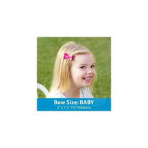Wee Ones Baby Classic Grosgrain Hair Bow (Knot Wrap), 2 X 1.5 (3/8 Ribbon), Black Image 2