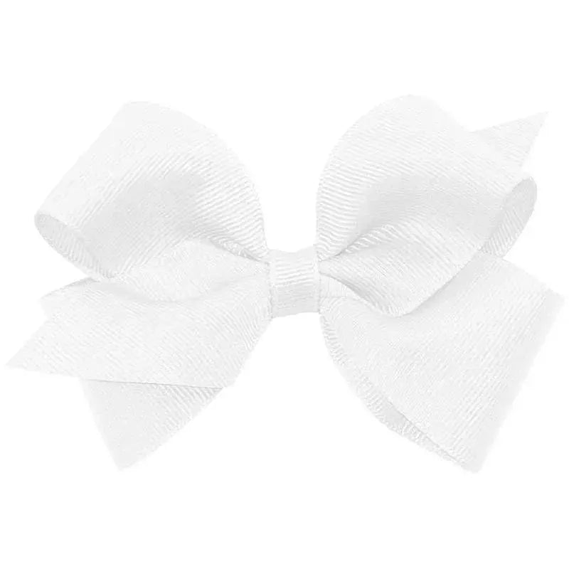 Wee Ones - Basic Grosgrain White Bow Image 1