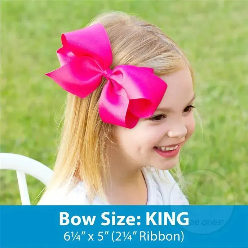 Wee Ones - King Burlap Basic Bow, Toffee Image 3