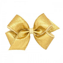 Wee Ones King Party Glitter Bow - Gold Image 1