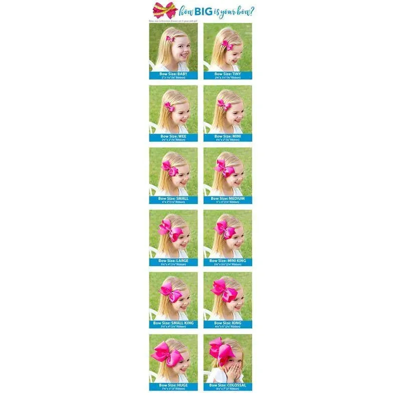 Wee Ones Medium OMG Bow with Silver Edge, Pearl Pink Image 4