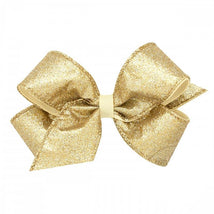 Wee Ones Medium Party Glitter Bow - Champagne Image 1