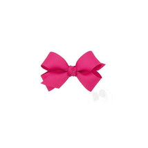 Wee Ones - Mini Classic Grosgrain Hair Bow (Knot Wrap), Hot Pink Image 1