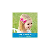 Wee Ones Mini Classic Grosgrain Hair Bow, Size 3.25 X 2 (7/8 Ribbon), Grasshopper Image 2