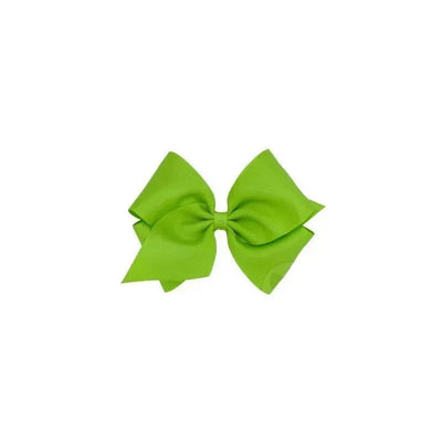 Wee Ones Mini King Classic Grosgrain Hair Bow, Size 5.25 X 3.5 (2 1/4 Ribbon), Grasshopper Image 1