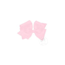 Wee Ones Mini King Classic Grosgrain Hair Bow, Size 5.25 X 3.5 (2 1/4 Ribbon), Light Pink Image 1