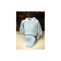 Will' Beth 2-Piece Blue Cable Knit Boys Set Image 1