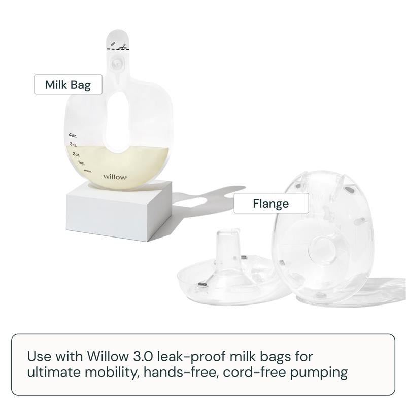 Willow - 360 Breast Pump Flanges, 21mm Breast Shield Image 2