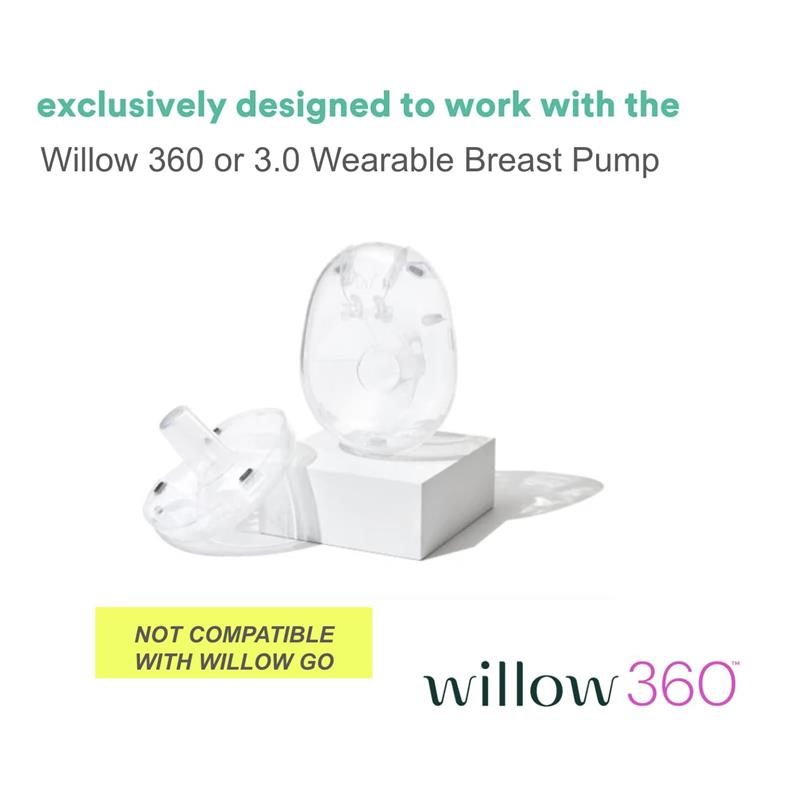 Willow - 360 Breast Pump Flanges, 21mm Breast Shield Image 3