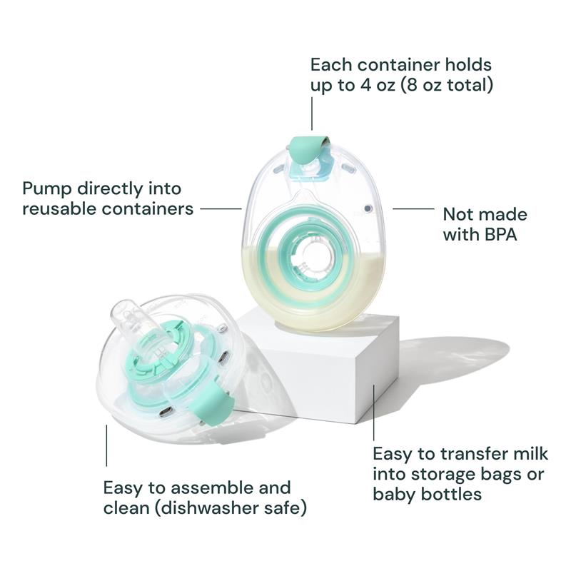 Willow - 360 Reusable Breast Milk Containers 24mm Flange Image 3