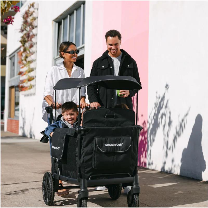 WonderFold - L4 Quad Stroller Wagon (4 Seater) Grey Image 5