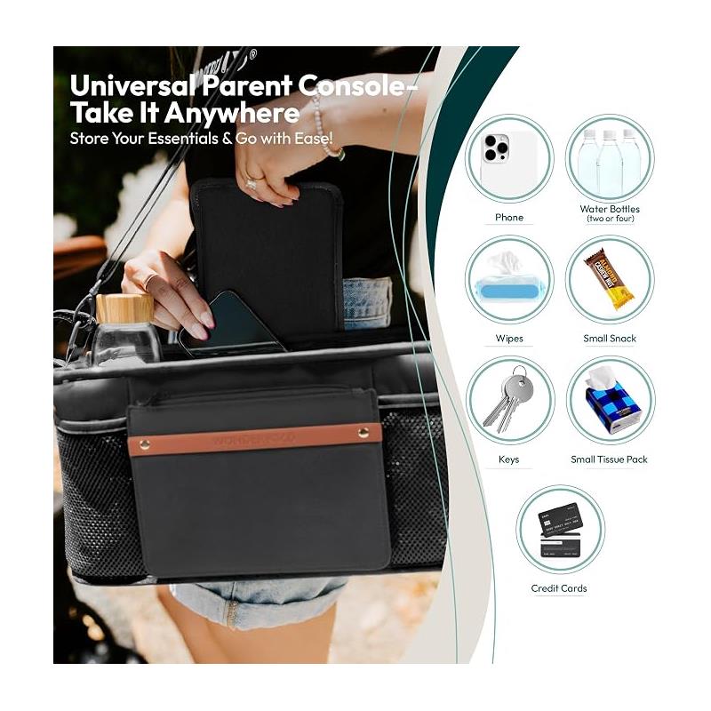 Wonderfold Universal Parent Console Stroller Organizer 4 Seater Image 3