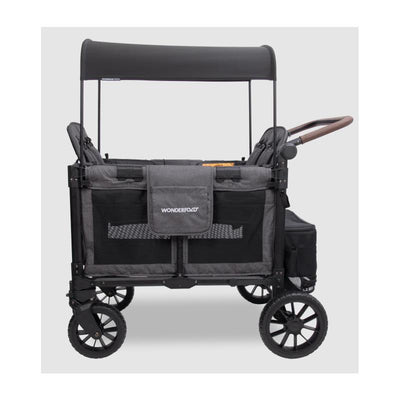 Wonderfold - W4 Luxe Pro Quad Stroller For 4 Kids, Charcoal Gray Image 1