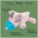 Wubbanub Infant Pacifier Pink Elephant Image 3