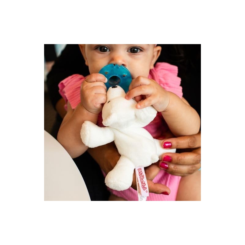 WubbaNub Infant Pacifier - White Polar Bear Image 6