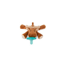WubbaNub Plush Pacifier, Brown Moose Image 1