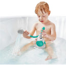 Yookidoo - Baby Bath Shower Head, Elephant Water Pump with Trunk Spout Rinser, Green Image 3