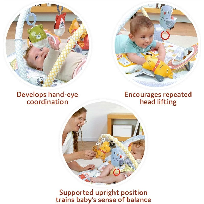 Yookidoo Baby Gym Lay to Sit-Up Playmat 3-in-1 Activity Center Image 8