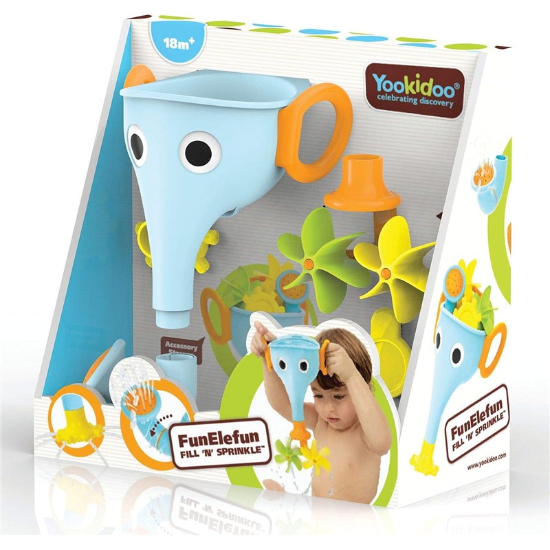 Yookidoo FunElefun Fill 'N' Sprinkle Bath Toy - Blue Image 6