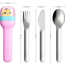 ZOKU - Kids Pocket Utensil Set, Kitty Image 5