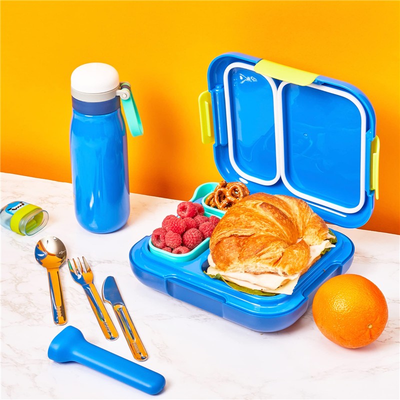 ZOKU Kids Pocket Utensil Set - Blue Shark Image 4