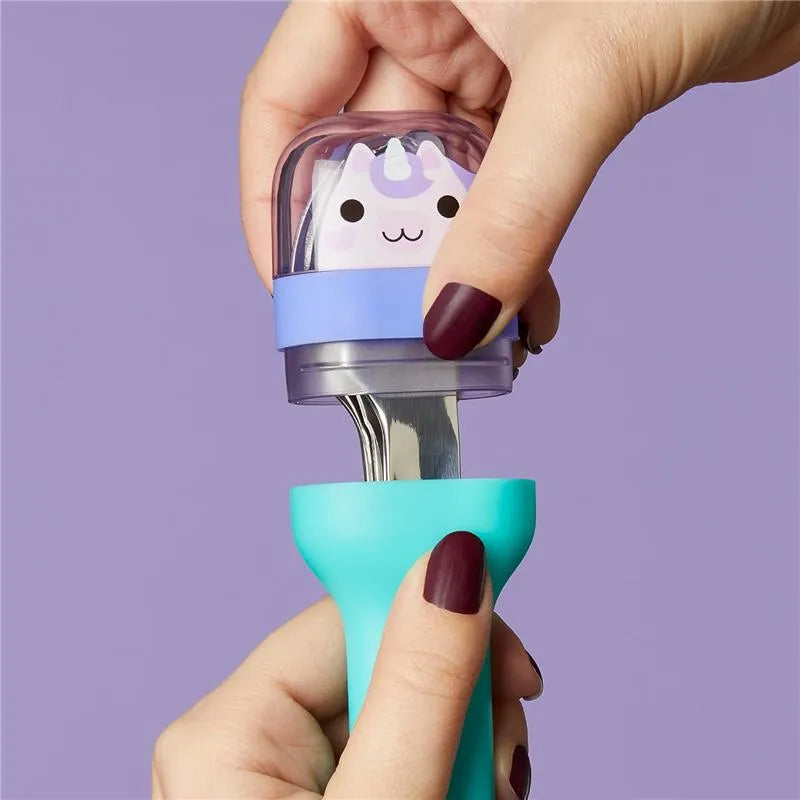 ZOKU - Kids Pocket Utensil Set, Unicorn  Image 4