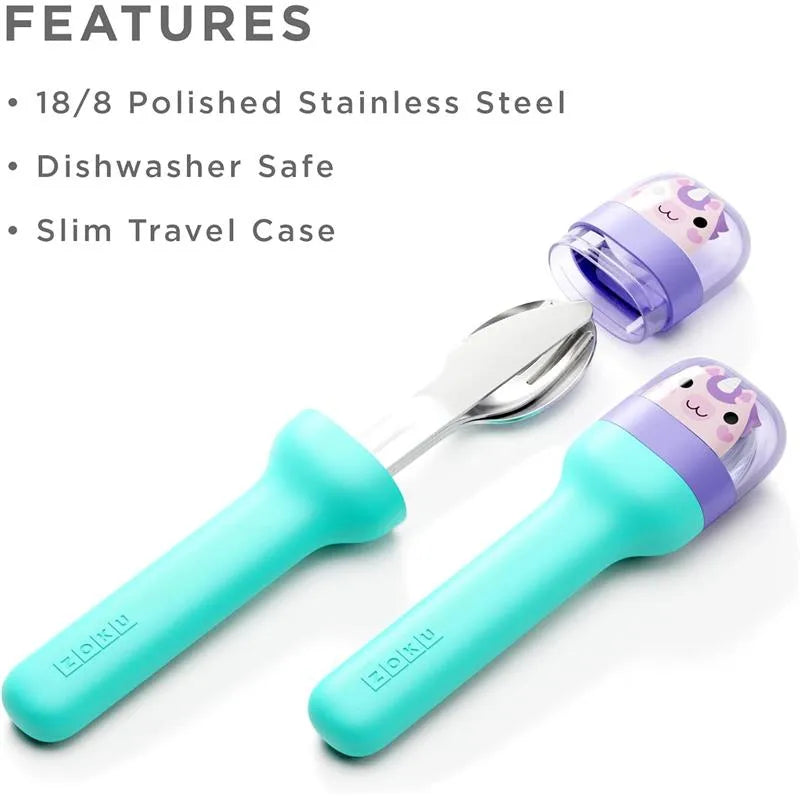 ZOKU - Kids Pocket Utensil Set, Unicorn  Image 6