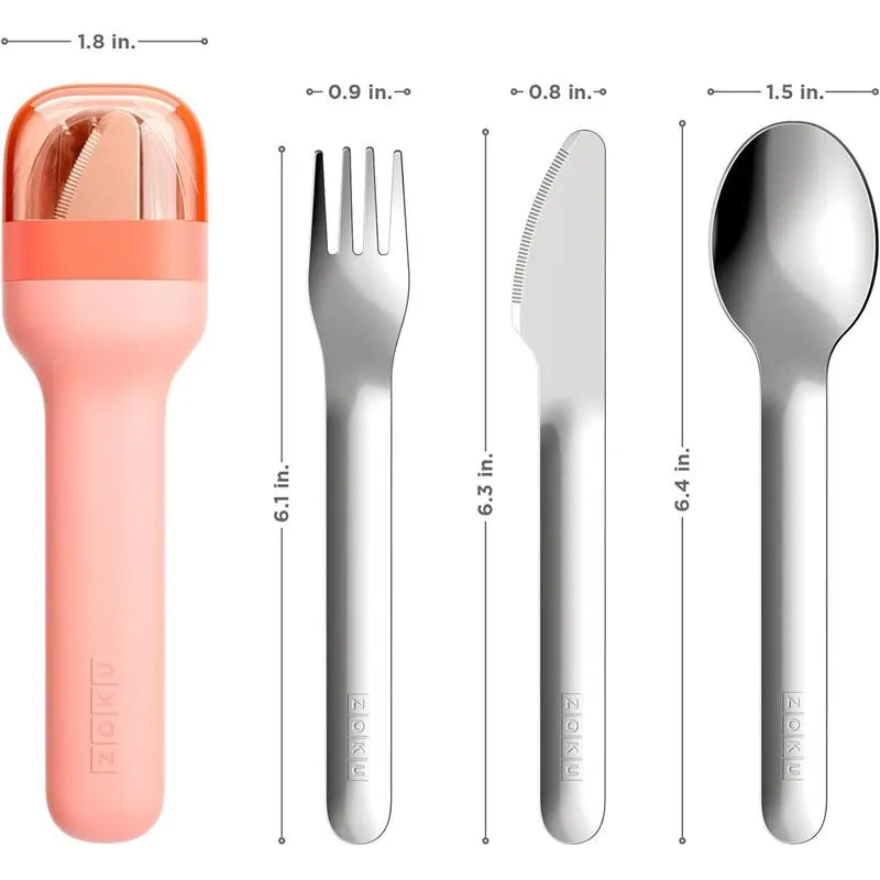 ZOKU - Pocket Utensil Set, Peach Image 5