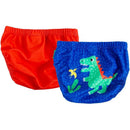 Zoocchini 2Pk Baby Swim Diaper Set, Devin Dinosaur Image 6