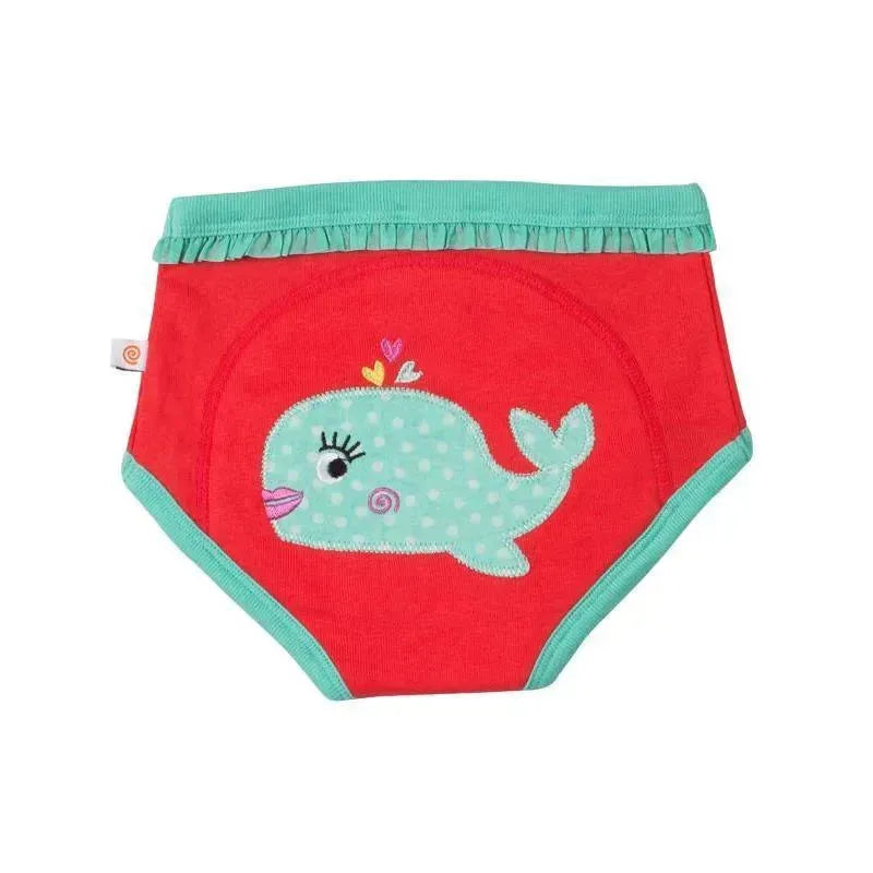 Zoocchini Girls 3 Piece Organic Training Pants Set , Ocean Friends.