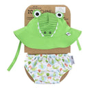 Zoocchini Swim Diaper & Sun Hat Set, Aidan The Alligator, 12/24M Image 1