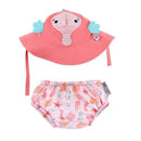 Zoocchini - Swim Diaper & Sun Hat Set, Sally The Seahorse Image 1