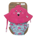 Zoocchini - Swim Diaper & Sunhat Set, Flamingo Image 1