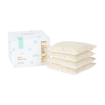 EllaOla Baby Bath Soak pack of four gentle bath sachets for newborns and infants, soothing baby bath time essentials.