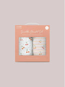 Conjunto de cobertores Swaddle - Cherry Cute por Doodle By Meg