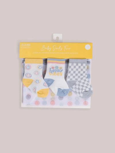Baby Socks Trio, Happy Baby Vibes Image 1