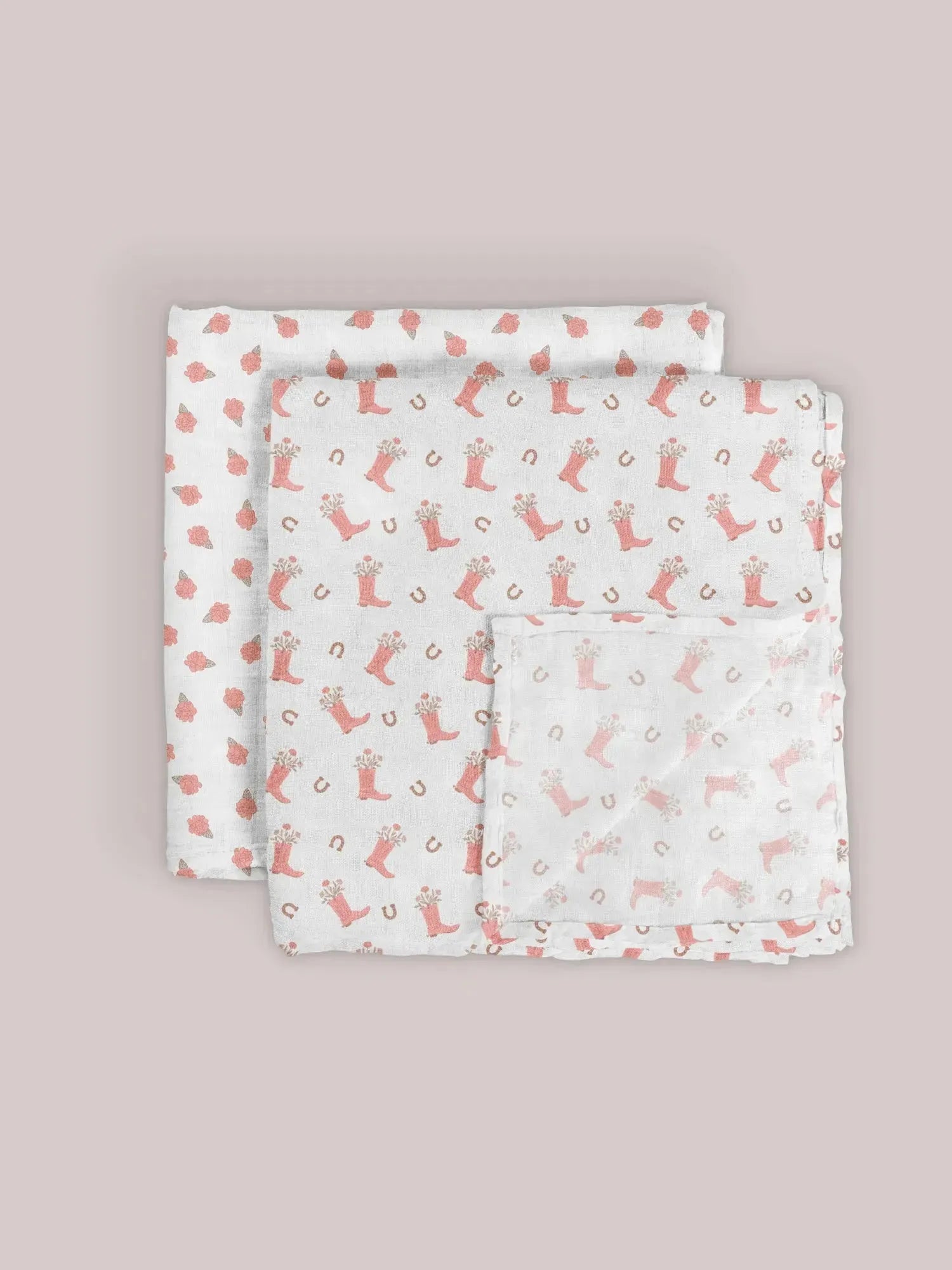 Conjunto de manta Swaddle - Bota Bloomin'