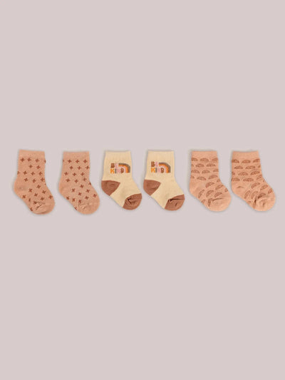Baby Socks Trio, Be Kind Rainbows Image 2