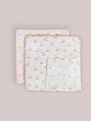 Conjunto de cobertores Swaddle - Cherry Cute por Doodle By Meg