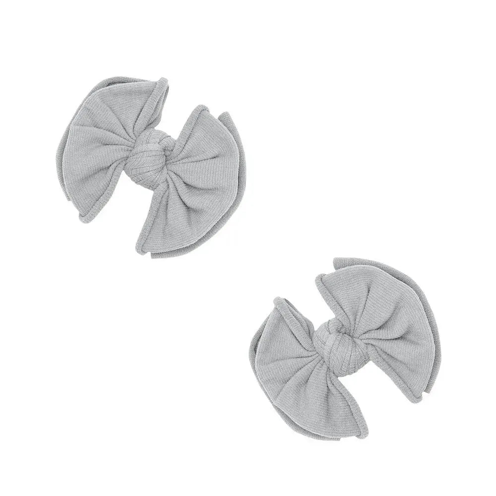 2PK BABY FAB CLIPS: cinza 