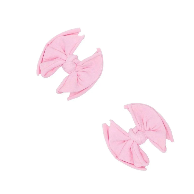 2PK BABY FAB CLIPS: rosa