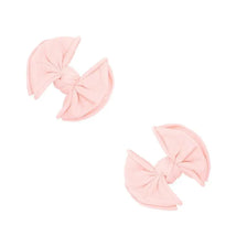 2PK BABY FAB CLIPS: quartzo rosa