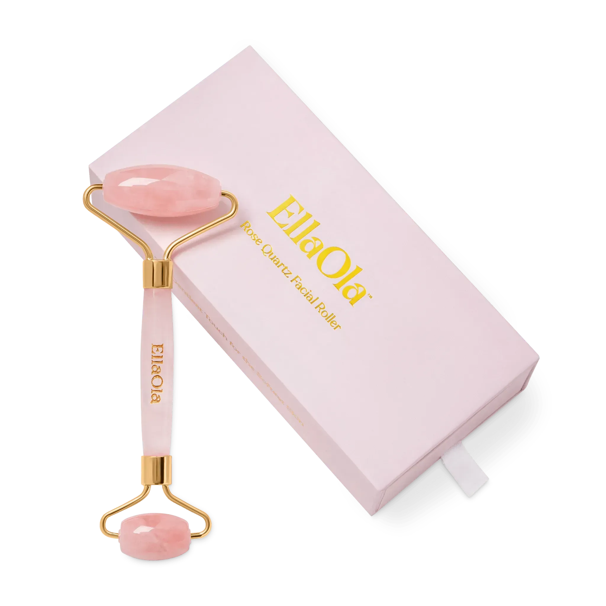 Varejo - Rolo Facial De-Puffing de Quartzo Rosa
