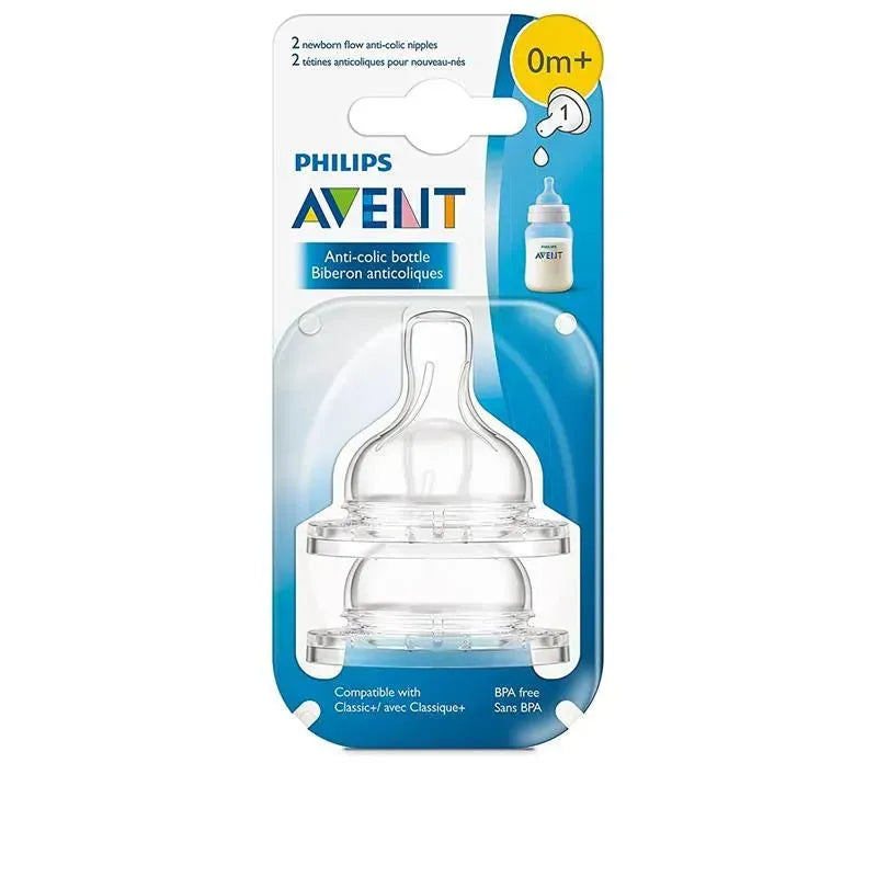 Philips AVENT Anti-Colic Nipple, Clear, Newborn Image 5