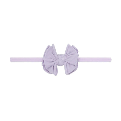 Baby Bling Bows light orchid baby fab skinny headband with a ribbed bow