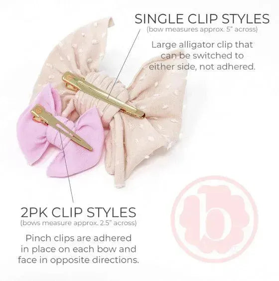 2PK BABY FAB CLIPS: preto
